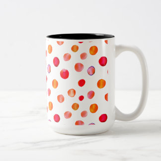 farbenfrohe Polka dots Kaffee Tasse
