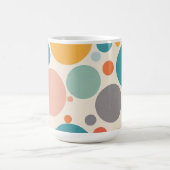 Farbenfrohe Polka Dots Kaffeetasse (Mittel)
