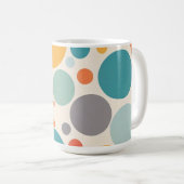Farbenfrohe Polka Dots Kaffeetasse (VorderseiteRechts)