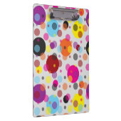 Farbenfrohe Polka Dots Klemmbrett (Rechts)