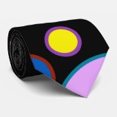 Farbenfrohe Polka Dots Krawatte (Gerollt)