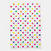 Farbenfrohe Polka Dots Küchentücher (Vertikal)