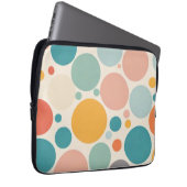 Farbenfrohe Polka Dots Laptopschutzhülle (Vorne Rechts)