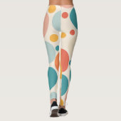 Farbenfrohe Polka Dots Leggings (Rückseite)