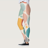Farbenfrohe Polka Dots Leggings (Links)