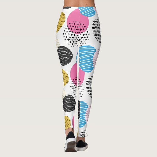 Farbenfrohe Polka Dots Leggings
