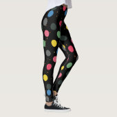 Farbenfrohe Polka Dots Leggings (Rechts)