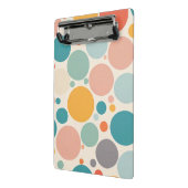 Farbenfrohe Polka Dots Mini Klemmbrett (Gewinkelt2)