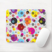 Farbenfrohe Polka Dots Mousepad (Mit Mouse)