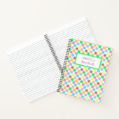 Farbenfrohe Polka Dots Notizblock (Innenseite)