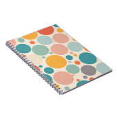Farbenfrohe Polka Dots Notizblock (Rechte Seite)