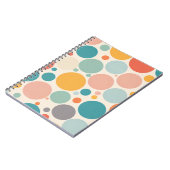 Farbenfrohe Polka Dots Notizblock (Linke Seite)