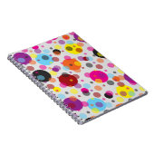 Farbenfrohe Polka Dots Notizblock (Rechte Seite)
