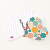Farbenfrohe Polka Dots Notizblock (Innenseite)