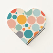 Farbenfrohe Polka Dots Notizblock (Rückseite)