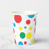 Farbenfrohe Polka Dots Paper Cup Pappbecher (Links)