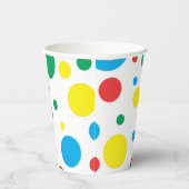 Farbenfrohe Polka Dots Paper Cup Pappbecher (Rechts)