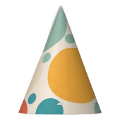 Farbenfrohe Polka Dots Partyhütchen (Links)