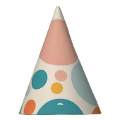 Farbenfrohe Polka Dots Partyhütchen (Rechts)