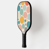 Farbenfrohe Polka Dots Pickleball Schläger (Links)