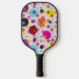 Farbenfrohe Polka Dots Pickleball Schläger