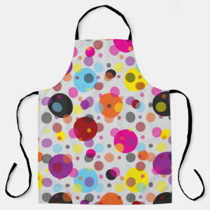 Farbenfrohe Polka Dots Schürze
