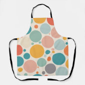 Farbenfrohe Polka Dots Schürze (Vorderseite)