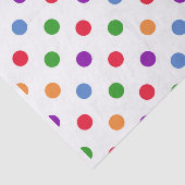 Farbenfrohe Polka Dots Seidenpapier (Ausschnitt)