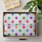Farbenfrohe Polka Dots Seidenpapier (Geschenk)