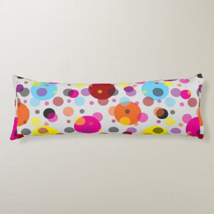 Farbenfrohe Polka Dots Seitenschläferkissen