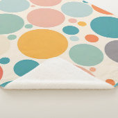 Farbenfrohe Polka Dots Sherpadecke (3/4)