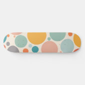 Farbenfrohe Polka Dots Skateboard (Horizontal)