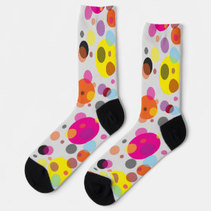 Farbenfrohe Polka Dots Socken