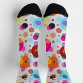 Farbenfrohe Polka Dots Socken (Oben)