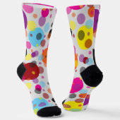 Farbenfrohe Polka Dots Socken (Gewinkelt)
