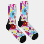 Farbenfrohe Polka Dots Socken (Rechts)