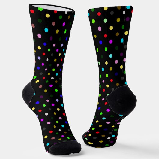 Farbenfrohe Polka Dots Socken (Gewinkelt)