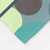 Farbenfrohe Polka Dots Streifen Einfach Personalis Fleecedecke (Ecke)