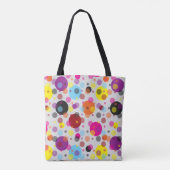 Farbenfrohe Polka Dots Tasche (Rückseite)