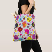 Farbenfrohe Polka Dots Tasche (Von Nahem)