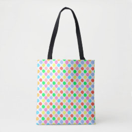 Farbenfrohe Polka Dots Tasche