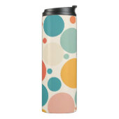 Farbenfrohe Polka Dots Thermosbecher (Nach links gedreht)