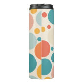 Farbenfrohe Polka Dots Thermosbecher (Rückseite)