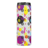 Farbenfrohe Polka Dots Thermosbecher (Rückseite)