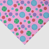 Farbenfrohe Polka Dots Tissue Seidenpapier (Ausschnitt)