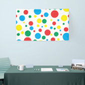 Farbenfrohe Polka Dots Vinyl Banner (Messeveranstaltung)