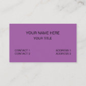 Farbenfrohe Polka kehrte zurück zur Schule Visitenkarte (Rückseite)