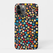 Farbenfrohe Polka Punkte auf dunklem Hintergrund Case-Mate iPhone Hülle (Rückseite)