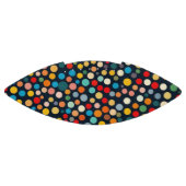 Farbenfrohe Polka Punkte auf dunklem Hintergrund Football (Panel)