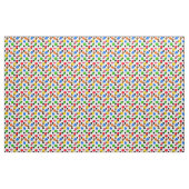 Farbenfrohe Polka-Punkte-Design mit weißem Hinterg Stoff (Yard (91,4 cm))